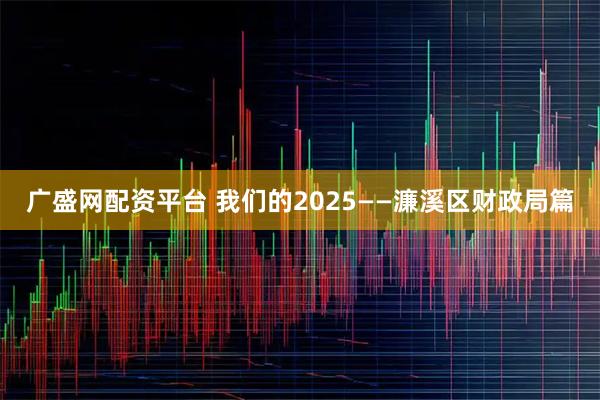 广盛网配资平台 我们的2025——濂溪区财政局篇